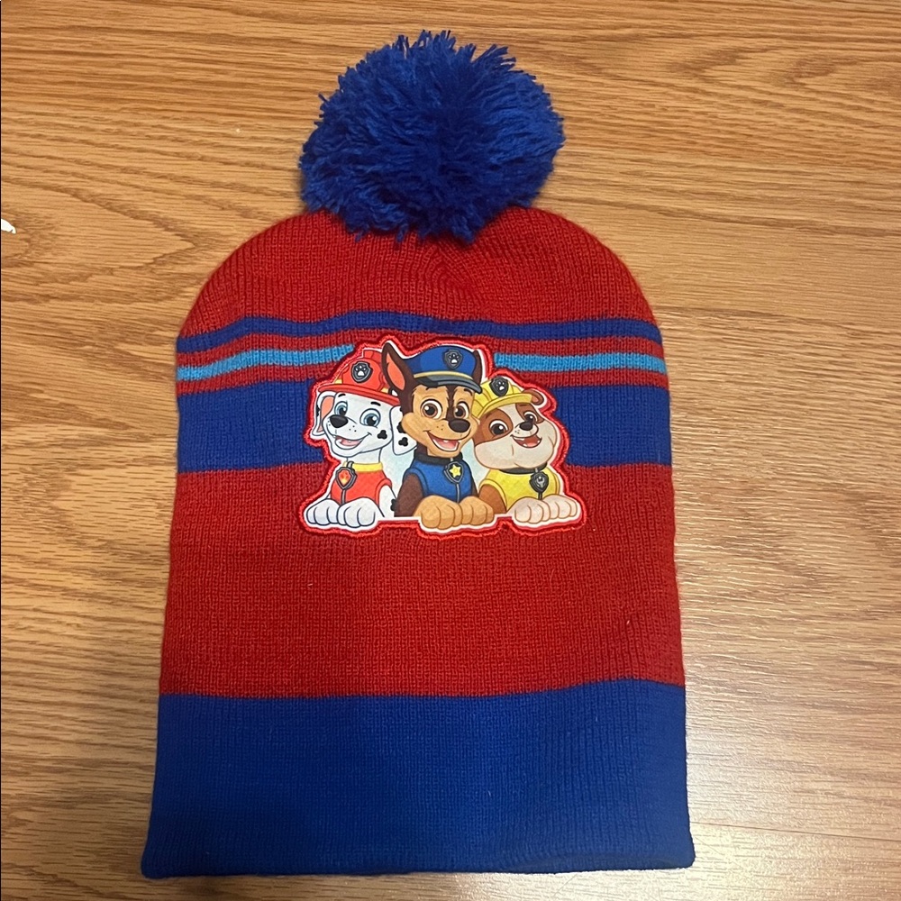 Nickelodeon Red and Blue Paw Patrol Beanie
